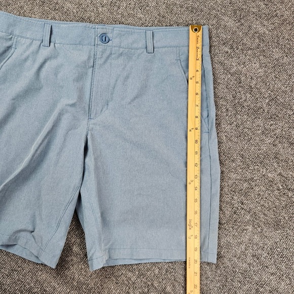 Under Armour UA Mantra Shorts Men's 38 HeatGear Loose Fit Lightweight Blue 10" - Picture 7 of 10